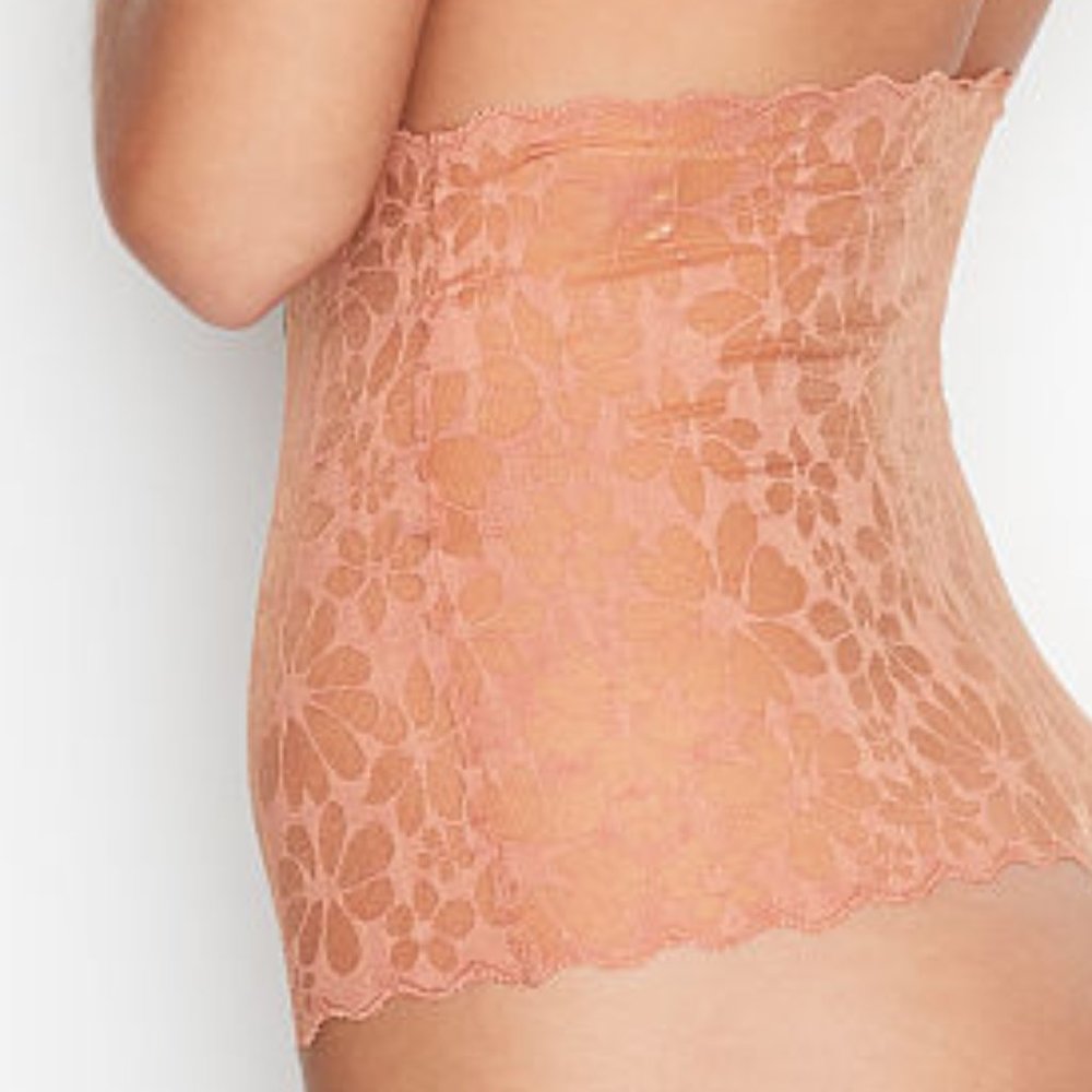 VS XS Thong High-Waist No-Show Rose Mesh So Gorgeous! Victoria’s Secret NWT - Picture 9 of 13